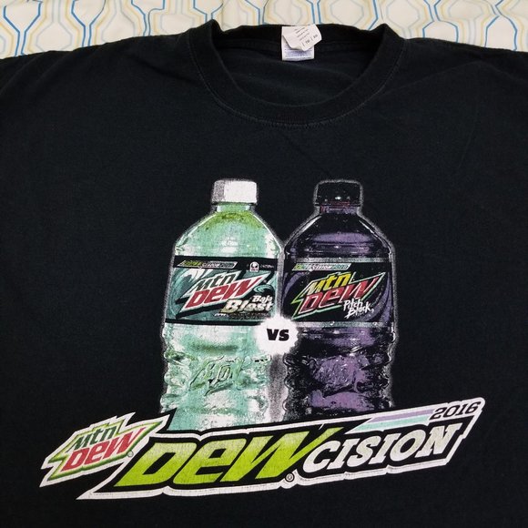 Vintage Mountain Dew Baja Blast Pitch Black Soda - Picture 1 of 5